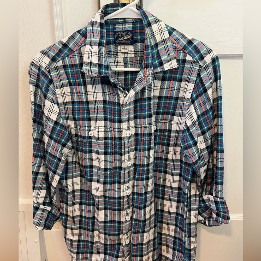 J CREW button up flannel